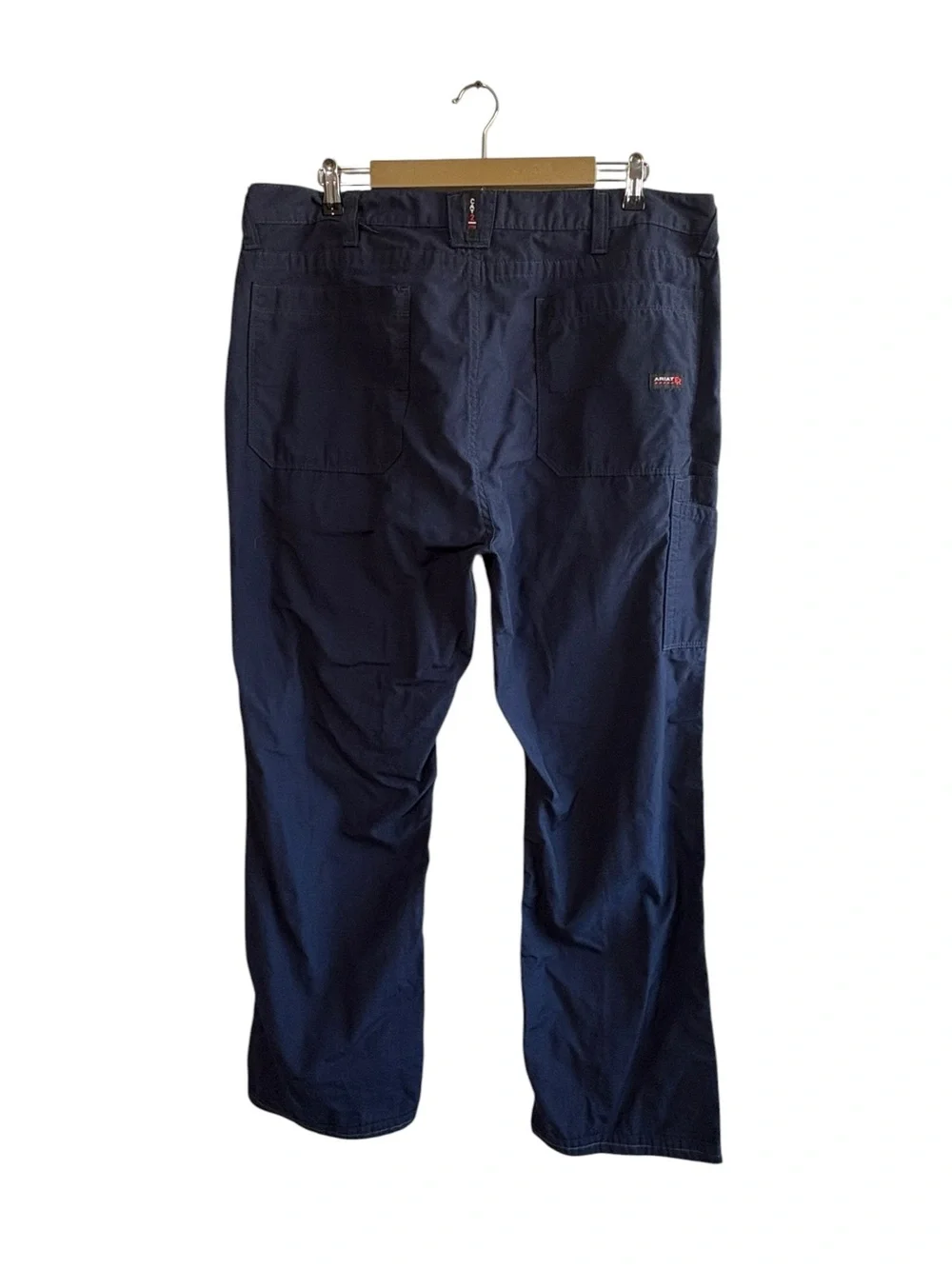 Ariat FR Men’s Size 38 Navy Blue Ripstop M4 Relaxed Boot Work Pants Outdoor
